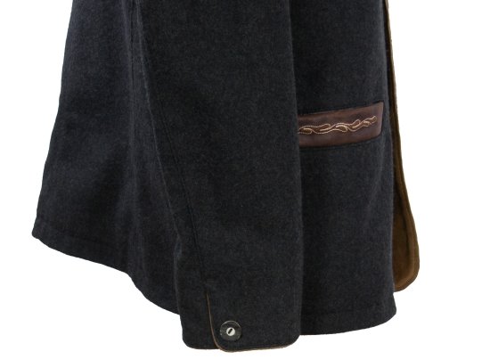 modischer Walkjanker Janker Trachtensakko Landhausstil anthra bestickt MADDOX